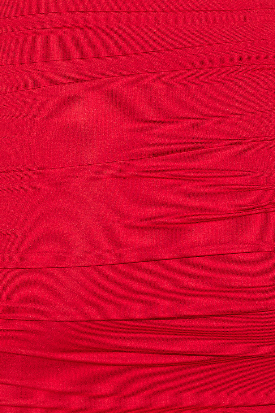 Party Fit Mini Dress Red